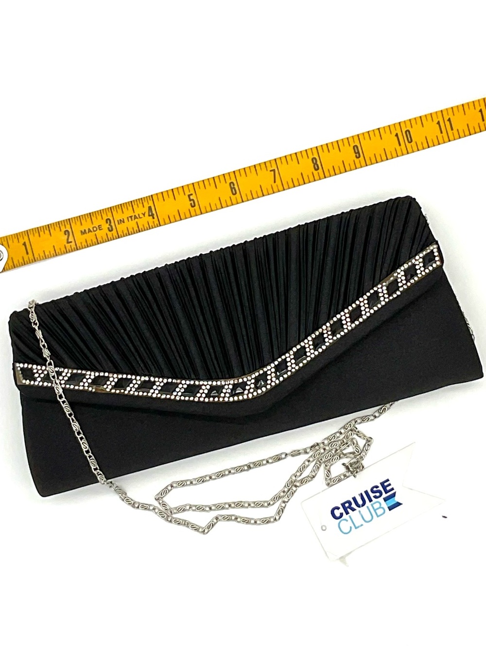 NWT Black Evening Bag with Chain